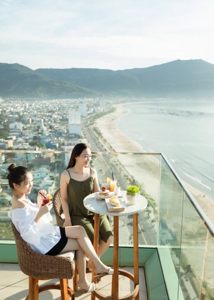 Breakfast on Zen Rooftop Lounge Terrace